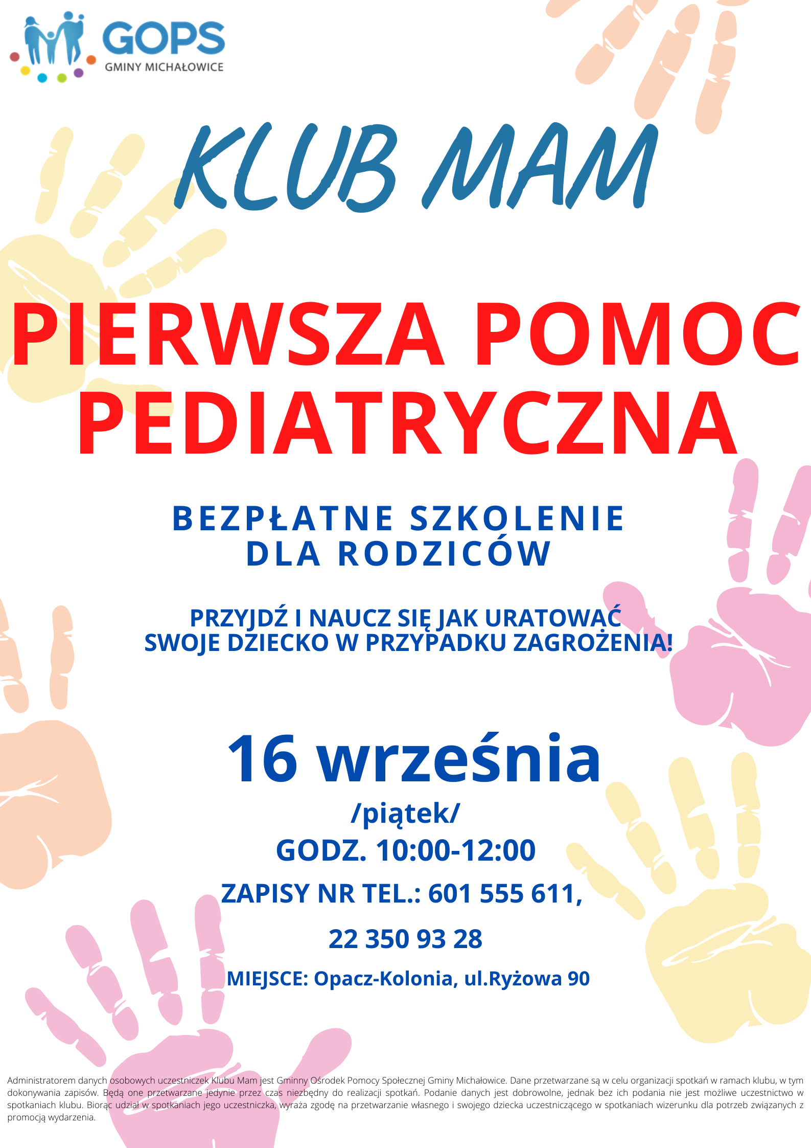 kLUB mAM pIERWSZA POMOC PEDIATRYCZNA, BEZPŁATNE SZKOLENIE DLA RODZICÓW , PRZYJŹ I&nbsp;NAUCZ SIĘ JAK URATOWAĆ SWOJE DZIECKO W&nbsp;PRZYPADKU ZAGROŻENIA!